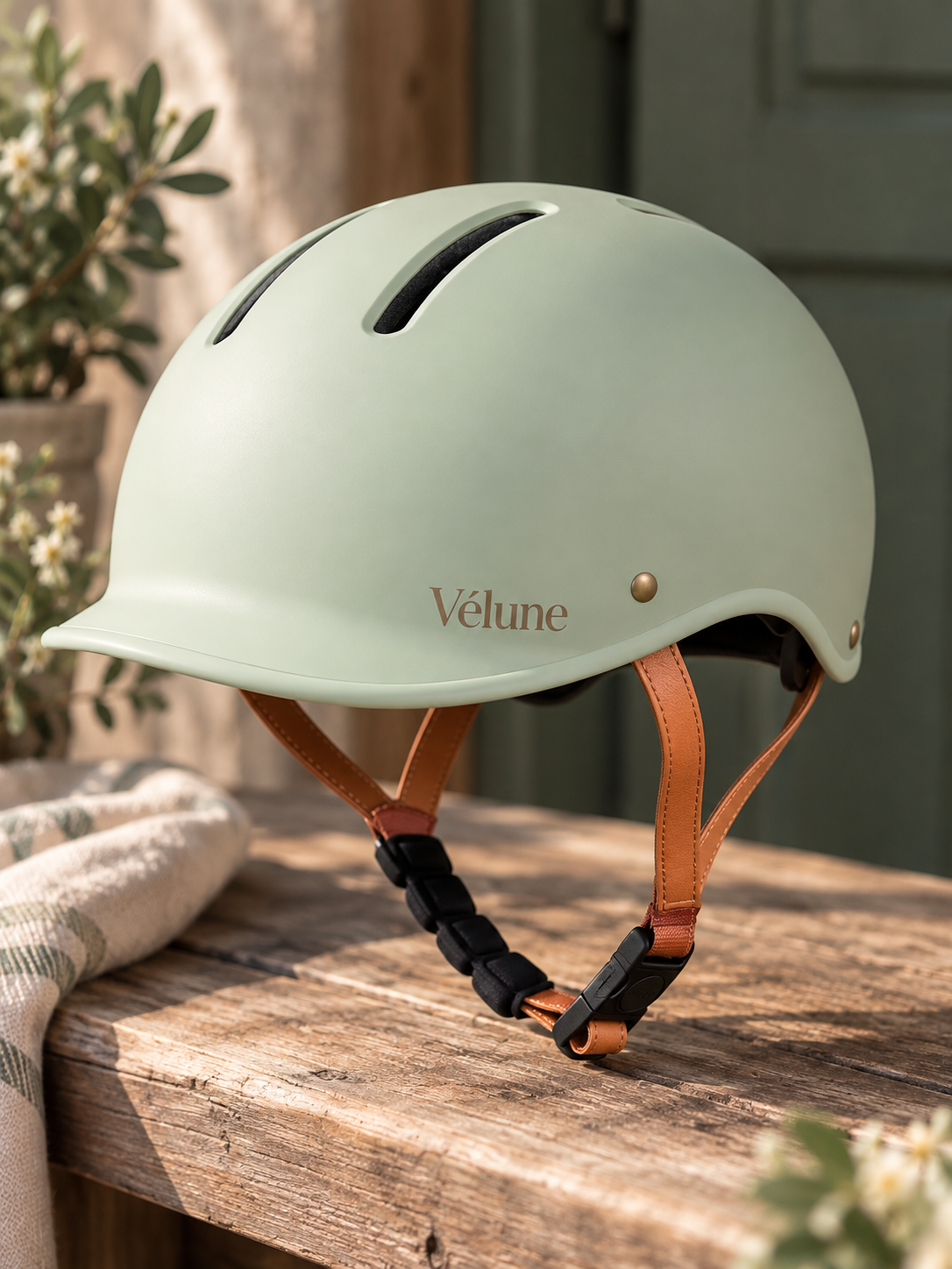 Vélune Sand — Stijlvolle fietshelm voor dames