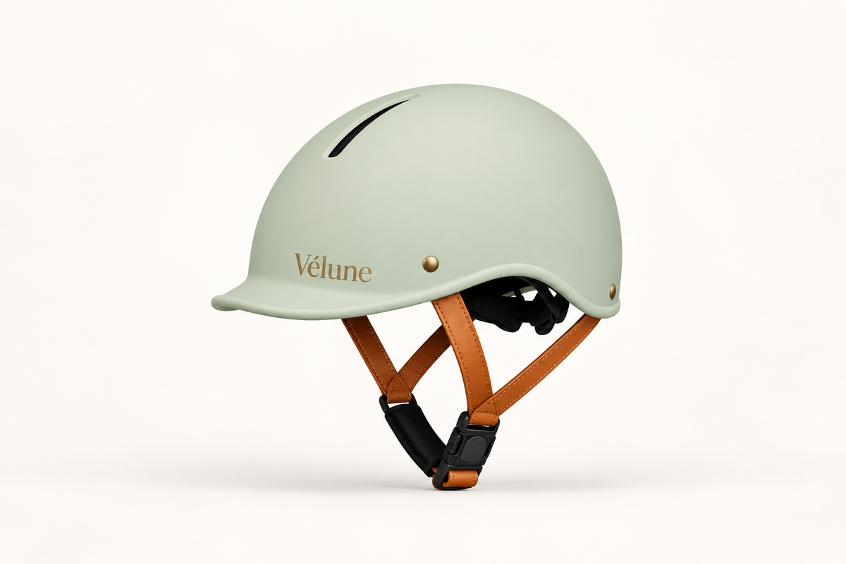 Vélune Sage Green — Stijlvolle fietshelm voor dames