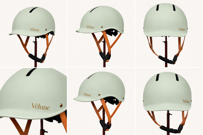 Vélune Sage Green — Stijlvolle fietshelm voor dames